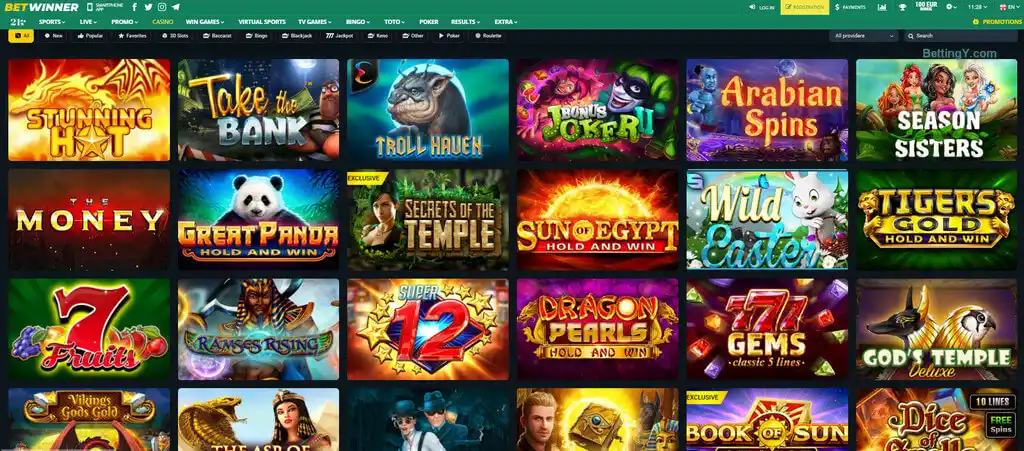 казино Betwinner и игровые автоматы онлайн